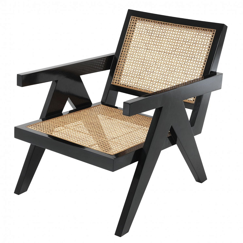 Кресло Eichholtz Chair Adagio Черный Бежевый Кресло Eichholtz Chair Adagio Черный Бежевый в Тюмени | Loft Concept
