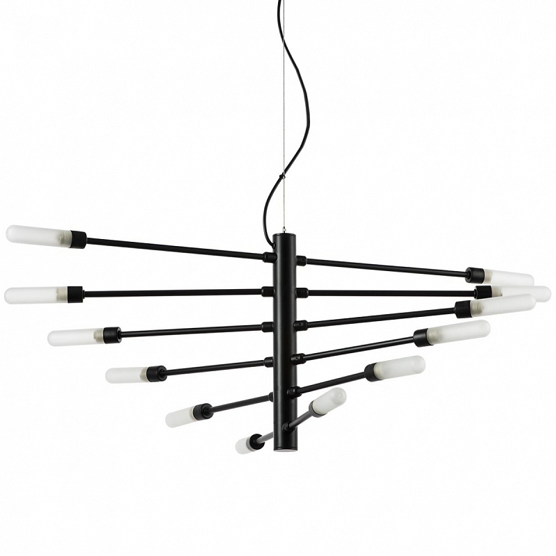 Люстра Gradenigo Chandelier 12 Черный Белый Люстра Gradenigo Chandelier 12 Черный Белый в Тюмени | Loft Concept