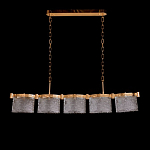 Люстра линейная с текстурными овальными абажурами Splendor Palace Style варинант исполнения - 2 | Loft Concept в Тюмени