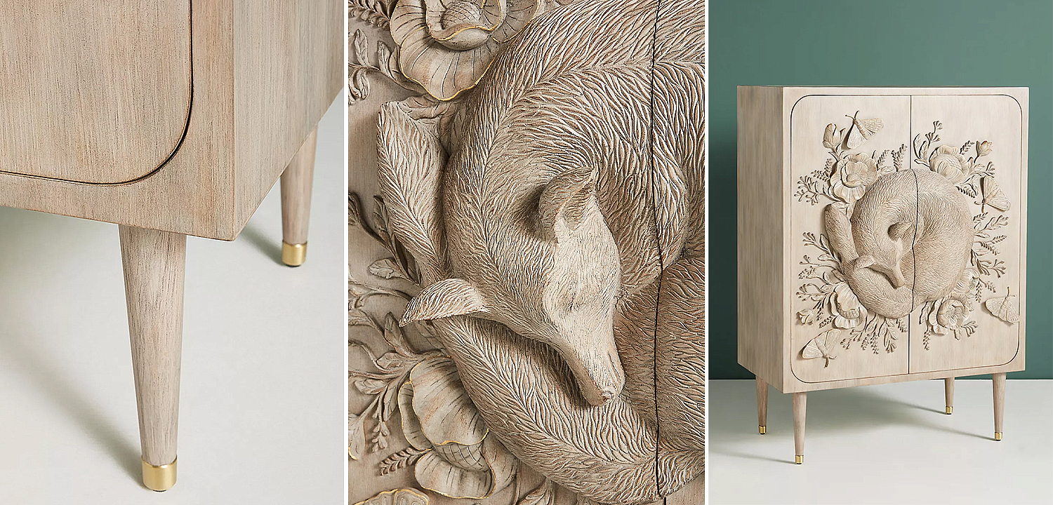 Шкаф Handcarved Land & Sky Cabinet Шкаф Handcarved Land & Sky Cabinet - Loft-Concept в Тюмени