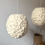 Светильник вязаный из шерсти Wool Oval варинант исполнения - 1 | Loft Concept в Тюмени