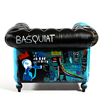 Кресло "Баския и Уорхол" Basquiat Warhol graffiti chair натуральная кожа варинант исполнения - 5 | Loft Concept в Тюмени