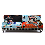 Диван с цветным принтом Qalakabusha Sofa варинант исполнения - 1 | Loft Concept в Тюмени