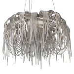 Люстра подвесная круглая с изогнутыми металлическими дугами и ниспадающими цепочками 65 см Atlantis Chain варинант исполнения - 16 | Loft Concept в Тюмени