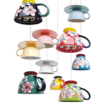 Подвесные светильники в виде чаши с цветочным орнаментом Flower Reversal варинант исполнения - 2 | Loft Concept в Тюмени