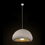 Подвесной светильник с куполообразным белым фактурным абажуром Sergey Makhno варинант исполнения - 3 | Loft Concept в Тюмени