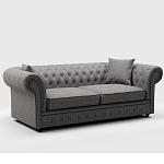 Мебельная ткань Шенилл серый цвет 142 см T4-46 варинант исполнения - 7 | Loft Concept в Тюмени