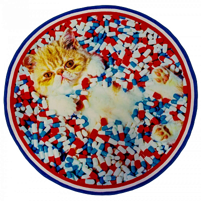 Ковер Seletti Round Rug Cat Ковер Seletti Round Rug Cat