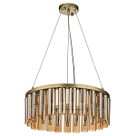 Люстра со стеклянными цилиндрическими плафонами Luminous Cylinders Amber Round варинант исполнения - 2 | Loft Concept в Тюмени