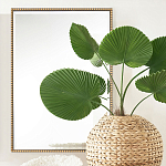 Зеркало прямоугольное в фактурной золотой раме Reflective Fabric варинант исполнения - 5 | Loft Concept в Тюмени