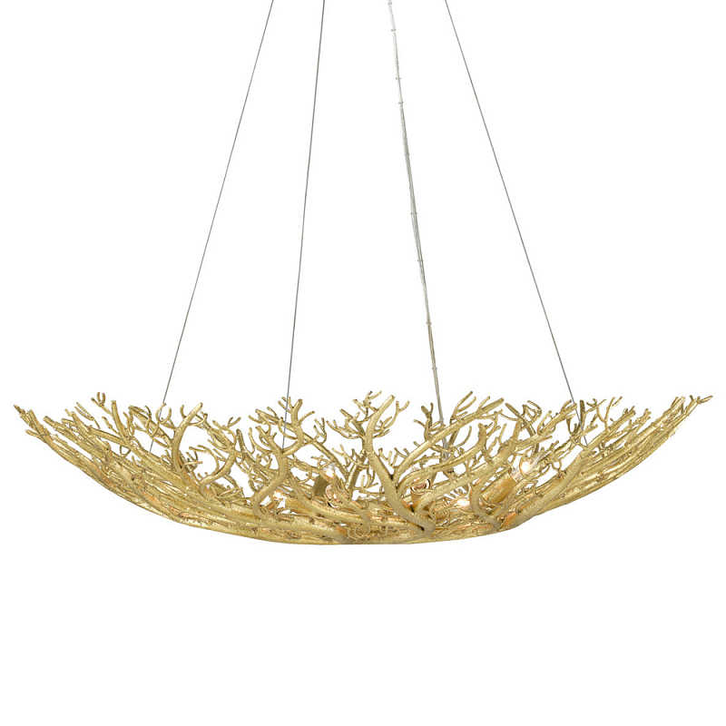 Люстра в форме золотой чаши из кораллов Coral Decor Золотой Люстра в форме золотой чаши из кораллов Coral Decor Золотой в Тюмени | Loft Concept