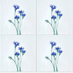 Плитка с узором Васильки варинант исполнения - 1 | Loft Concept в Тюмени