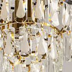 Люстра многоярусная с овальными прозрачными подвесками 36 см Harmonica варинант исполнения - 9 | Loft Concept в Тюмени