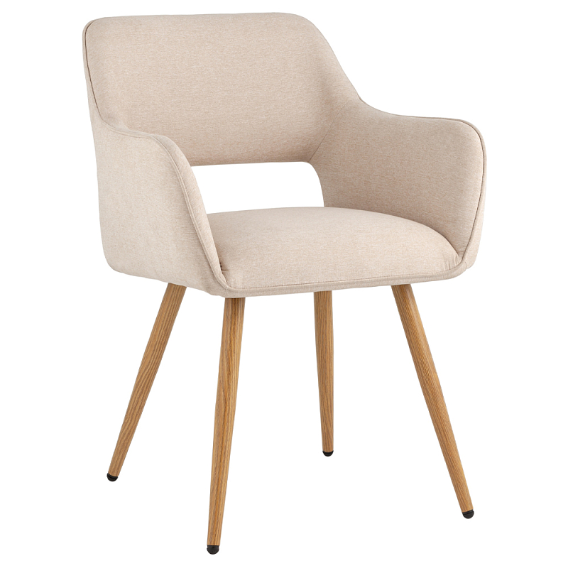 Стул в рогожке бежевого цвета NEASAN STOOL Бежевый в Тюмени | Loft Concept 