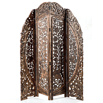 Ширма с  орнаментом ручная резьба Indian Antique Furniture варинант исполнения - 1 | Loft Concept в Тюмени