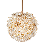 Подвесной хрустальный светильник шарообразной формы Amber Crystal Hanging Light 12 варинант исполнения - 1 | Loft Concept в Тюмени