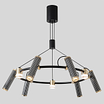 Люстра круглая с 9-ю цилиндрическими плафонами на магнитном креплении Bronze Concert варинант исполнения - 3 | Loft Concept в Тюмени