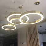 Люстра Light Ring Horizontal Латунь варинант исполнения - 2 | Loft Concept в Тюмени