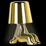 Настольная лампа фигурная цвета золото с гладким абажуром Высота 16 см Sophia варинант исполнения - 3 | Loft Concept в Тюмени