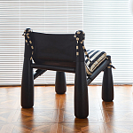 Кресло черно-белое со съемными подушками Celebrity варинант исполнения - 3 | Loft Concept в Тюмени