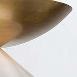 Подвесной светильник латунного цвета с конусовидным белым плафоном Quintiesse варинант исполнения - 12 | Loft Concept в Тюмени