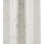 Настольная лампа мраморная с тканевым цилиндрическим абажуром Sharpened варинант исполнения - 1 | Loft Concept в Тюмени