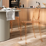 Прозрачный стул с янтарным оттенком LOUIS GHOST CHAIR варинант исполнения - 8 | Loft Concept в Тюмени