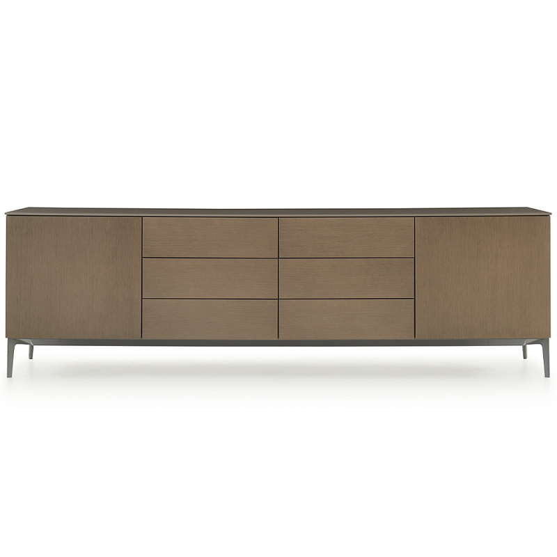 Дизайнерский длинный буфет 505 UP SIDEBOARD Серый Коричневый Дизайнерский длинный буфет 505 UP SIDEBOARD Серый Коричневый в Тюмени | Loft Concept