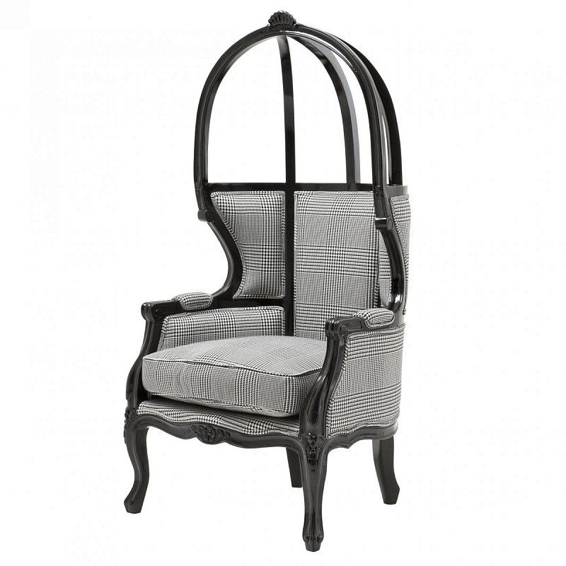 Кресло Eichholtz Chair Wellington Черный Черно-белый Кресло Eichholtz Chair Wellington Черный Черно-белый в Тюмени | Loft Concept