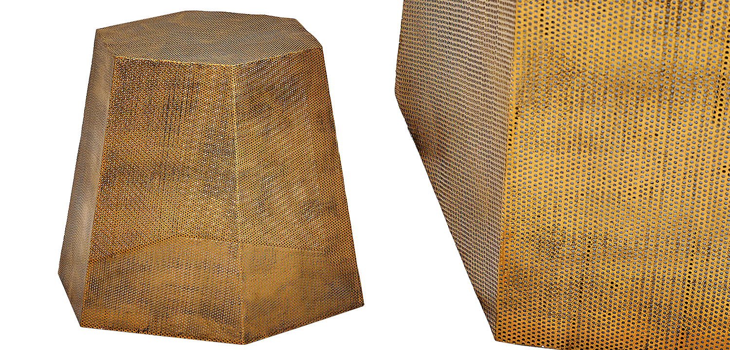 Приставной стол Gold Mesh side table Приставной стол Gold Mesh side table - Loft-Concept в Тюмени