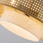 Подвесной светильник с декоративным поясом из плетеного бамбука Biuloggicu варинант исполнения - 6 | Loft Concept в Тюмени