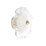 Бра в форме прозрачного стеклянного цветка с рельефной текстурой Textured Glass варинант исполнения - 1 | Loft Concept в Тюмени