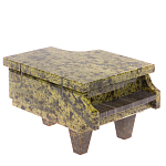 Шкатулка в виде рояля из натурального камня змеевик Stone Casket варинант исполнения - 1 | Loft Concept в Тюмени