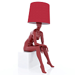 Лампа MANNEQUIN LAMP с абажуром девушка на кресле варинант исполнения - 1 | Loft Concept в Тюмени