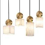 Подвесной светильник светодиодный с квадратным плафоном Stone Helios варинант исполнения - 3 | Loft Concept в Тюмени