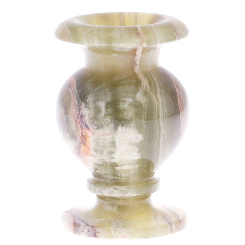 Ваза настольная из натурального оникса Onyx Vase Бежевый Ваза настольная из натурального оникса Onyx Vase Бежевый в Тюмени | Loft Concept