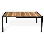 Стол обеденный раздвижной с прямоугольной столешницей на четырех черных ножках Blair варинант исполнения - 3 | Loft Concept в Тюмени