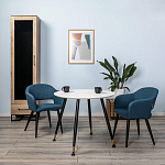 Шкаф-витрина в стиле лофт с чёрной стеклянной дверью Urban Style Space варинант исполнения - 6 | Loft Concept в Тюмени