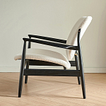 Кресло с каркасом и ножками из древесины и мягкими сиденьем и спинкой Venice варинант исполнения - 4 | Loft Concept в Тюмени