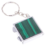 Зеркало брелок складное двухстороннее из натурального камня Малахит Stone Mirrors варинант исполнения - 4 | Loft Concept в Тюмени