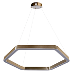 Люстра подвесная светодиодная в форме шестиугольника Диаметр 80 см Hexagon Horizontal варинант исполнения - 1 | Loft Concept в Тюмени