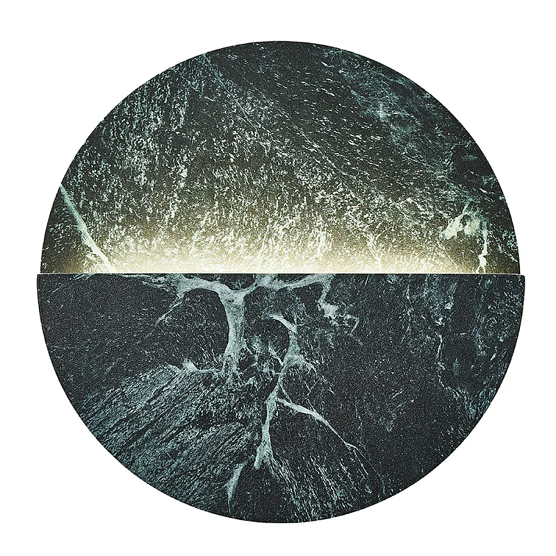 Бра в форме диска из керамогранита Eclipse of Celestial Bodies Зеленый в Тюмени | Loft Concept 