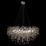 Люстра подвесная с прозрачными стеклянными подвесками в форме капель Диаметр 80 см Droplet Chandelier варинант исполнения - 3 | Loft Concept в Тюмени