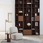 Приставной столик из массива дерева Walnut варинант исполнения - 7 | Loft Concept в Тюмени