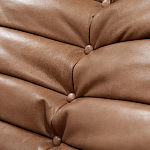 Дизайнерский кожаный диван коричневый без подлокотников Aveline Leather Sofa варинант исполнения - 5 | Loft Concept в Тюмени