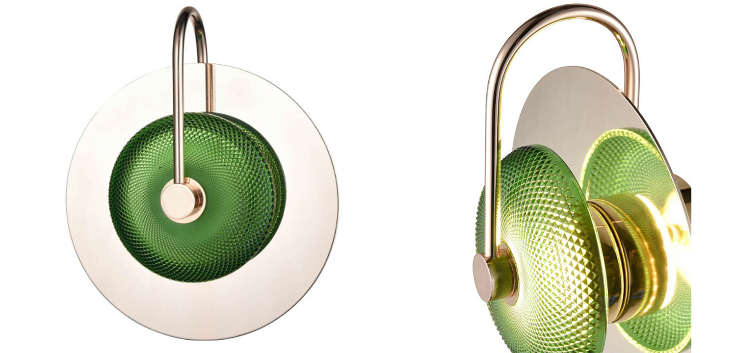 Бра Green Disk One Mirrored Бра Green Disk One Mirrored - Loft-Concept в Тюмени