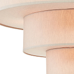 Люстра круглая трехъярусная с тканевыми абажурами Light Soft Glow варинант исполнения - 2 | Loft Concept в Тюмени