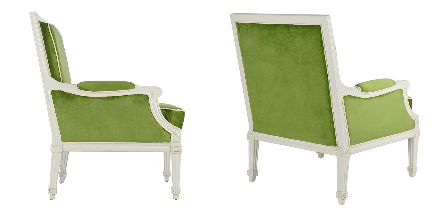 Кресло French Provence Armchair Ferrand green Кресло French Provence Armchair Ferrand green - Loft-Concept в Тюмени