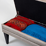 Мягкая банкетка с зоной для хранения Casket Beige варинант исполнения - 4 | Loft Concept в Тюмени