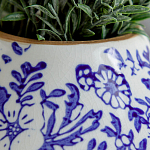 Ваза с синим цветочным узором Blue & White Ornament  варинант исполнения - 1 | Loft Concept в Тюмени